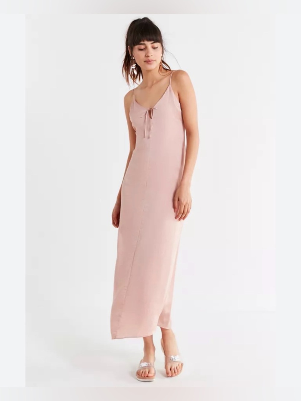 ⭐️Urban Outfitters Stormy Satin Tie Front Maxi⭐️
